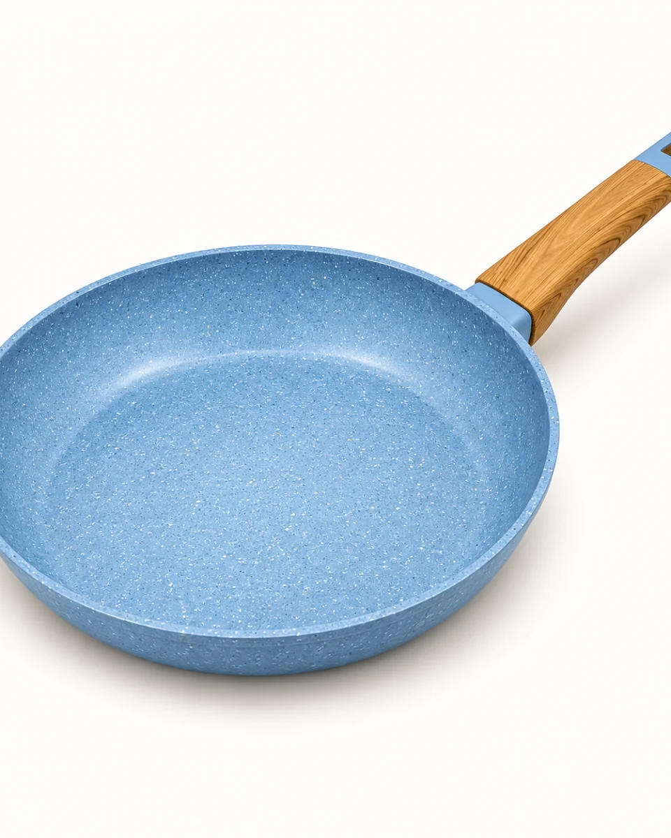 ماهیتابه گرانیت آبی ۲۸ سانتیمتر، نمای از بالا
